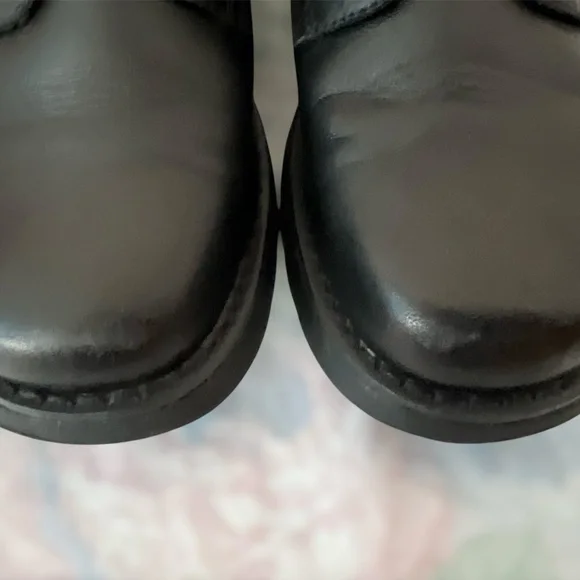 VGUC Hush Puppies Dress Shoes "Kent" Boys 2.5, Black - Picture 7 of 9